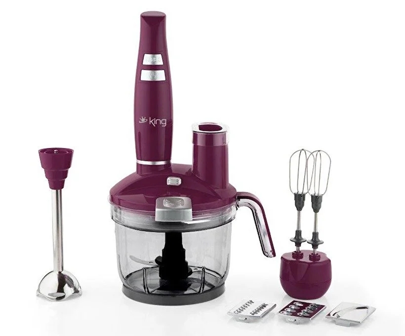 King KKB976 Hilde 1500 W Blender Set Mor