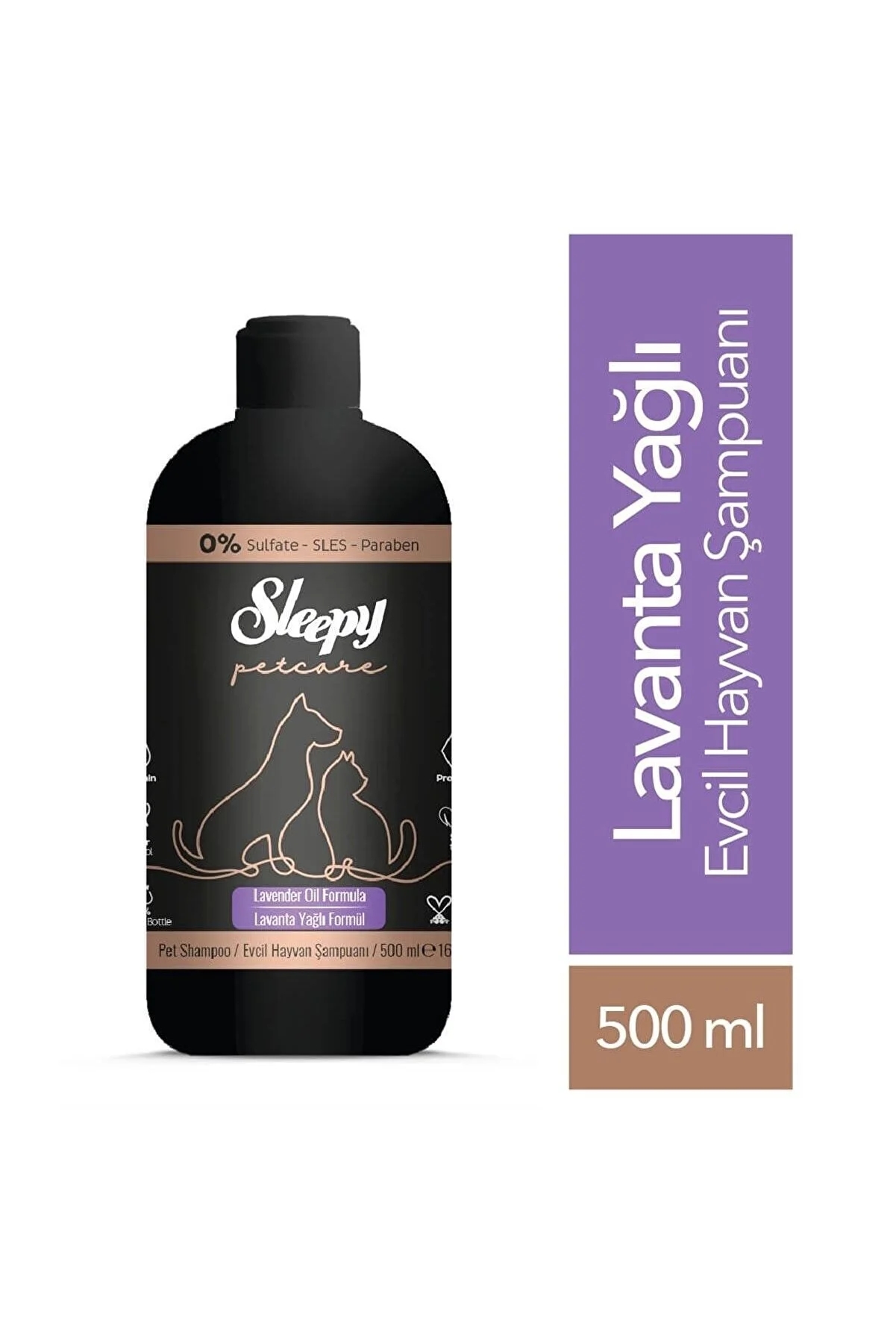 Sleepy Petcare Lavanta Yağlı Evcil Hayvan Şampuanı 500 ml