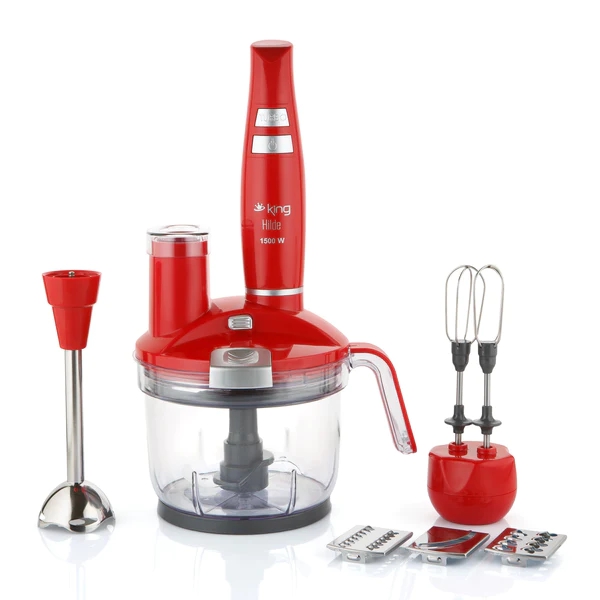 King KB976 Hilde Komple Blender Set Kırmızı