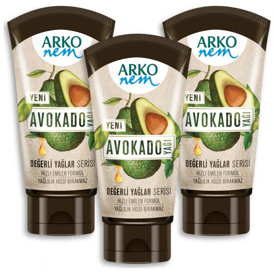 Arko Nem Nem Değerli Yağlar Avokado Yağı 3X60 ml