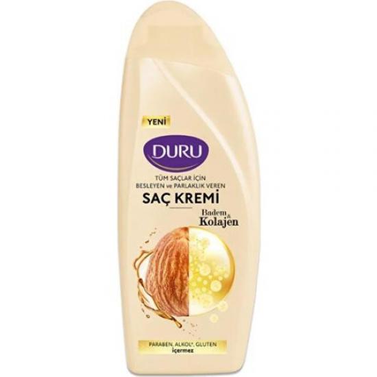 Duru Saç Kremi Kolojen & Badem 500 Ml x 3 Adet