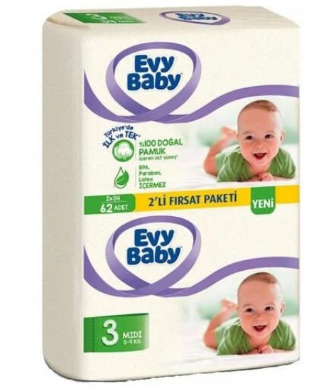 Evy Baby Bebek Bezi 62 Adet No : 3 