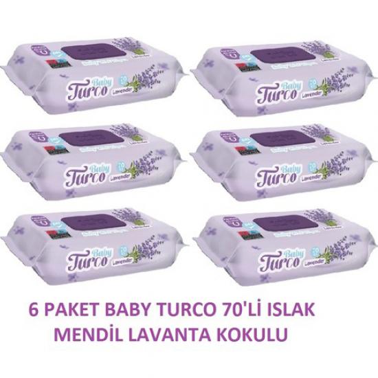 Baby Turco Lavanta Islak Mendil 12 X 70’li