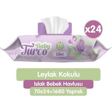 Baby Turco Leylak Islak Mendil 24 x 70’li-1680 Adet