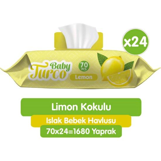 Baby Turco Limon Islak Mendil 24 x 70’li-1680 Adet