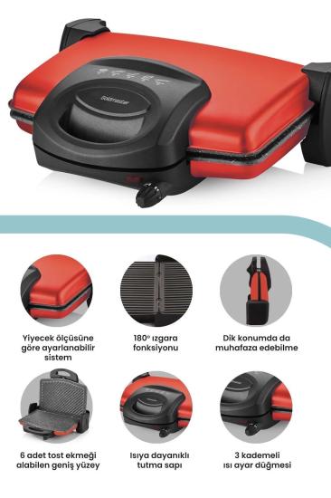 Goldmaster Royal Home Set BY-5718K Kırmızı