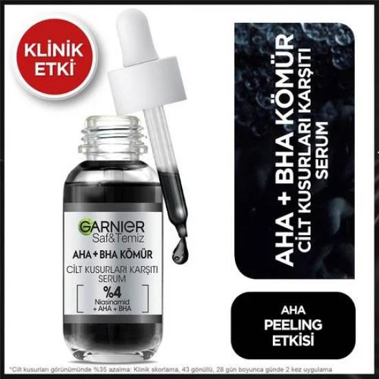 Garnier Aha Bha Cilt Kusurları Karşıtı Siyah Serum 30ml X 2 Adet