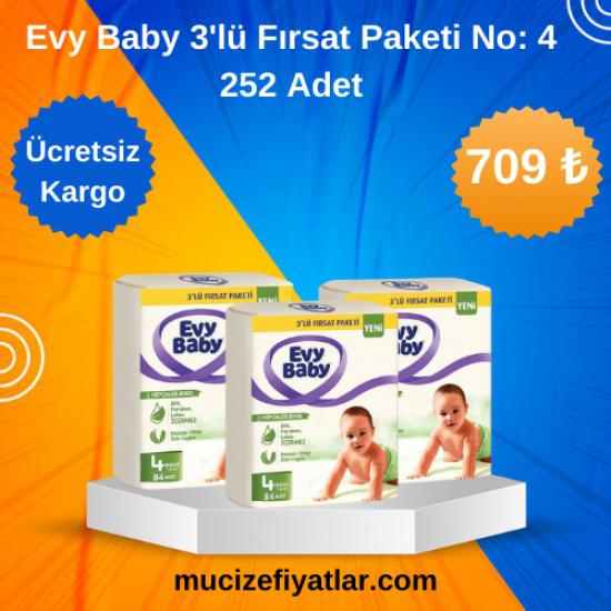 Evy Baby Bebek Bezi 3’lü Fırsat Paketi No: 4 -252 Adet