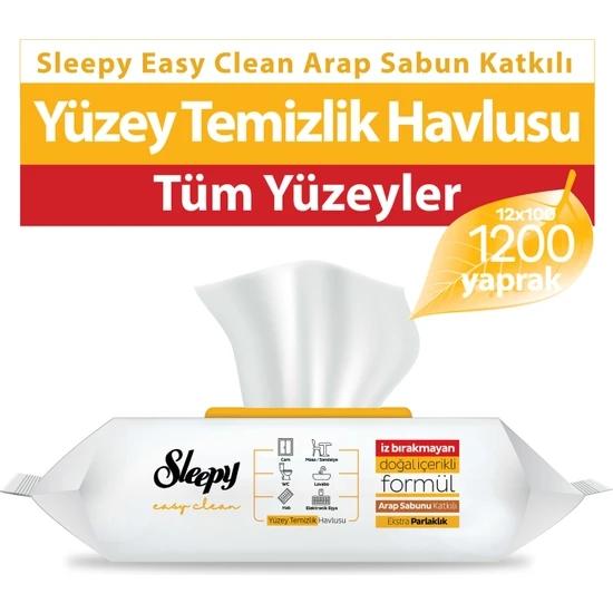 Sleepy Easy Clean Arap Sabunu Yüzey Temizlik Havlusu 600 Adet