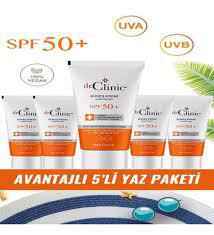 Dr. Clinic Güneş Koruyucu Krem Leke Karşıtı Spf 50 + 5’li Set