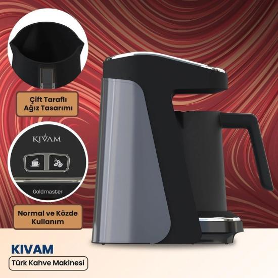 Goldmaster GM8380AN Kıvam Antrasit Türk Kahve Makinesi