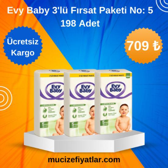 Evy Baby Bebek Bezi 3’lü Fırsat Paketi No: 5 -198 Adet