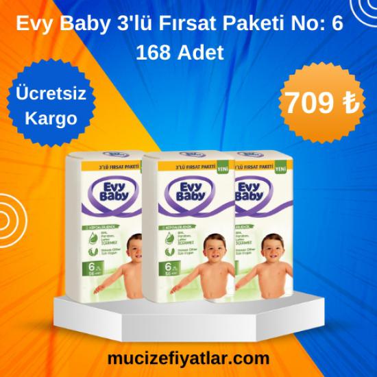 Evy Baby Bebek Bezi 3’lü Fırsat Paketi No: 6 -168 Adet