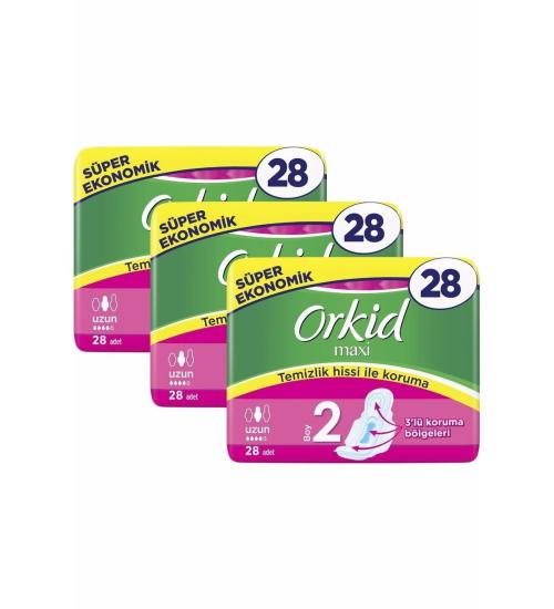 Orkid Maxi Uzun Ped No :2 28’li x 3-84 Adet